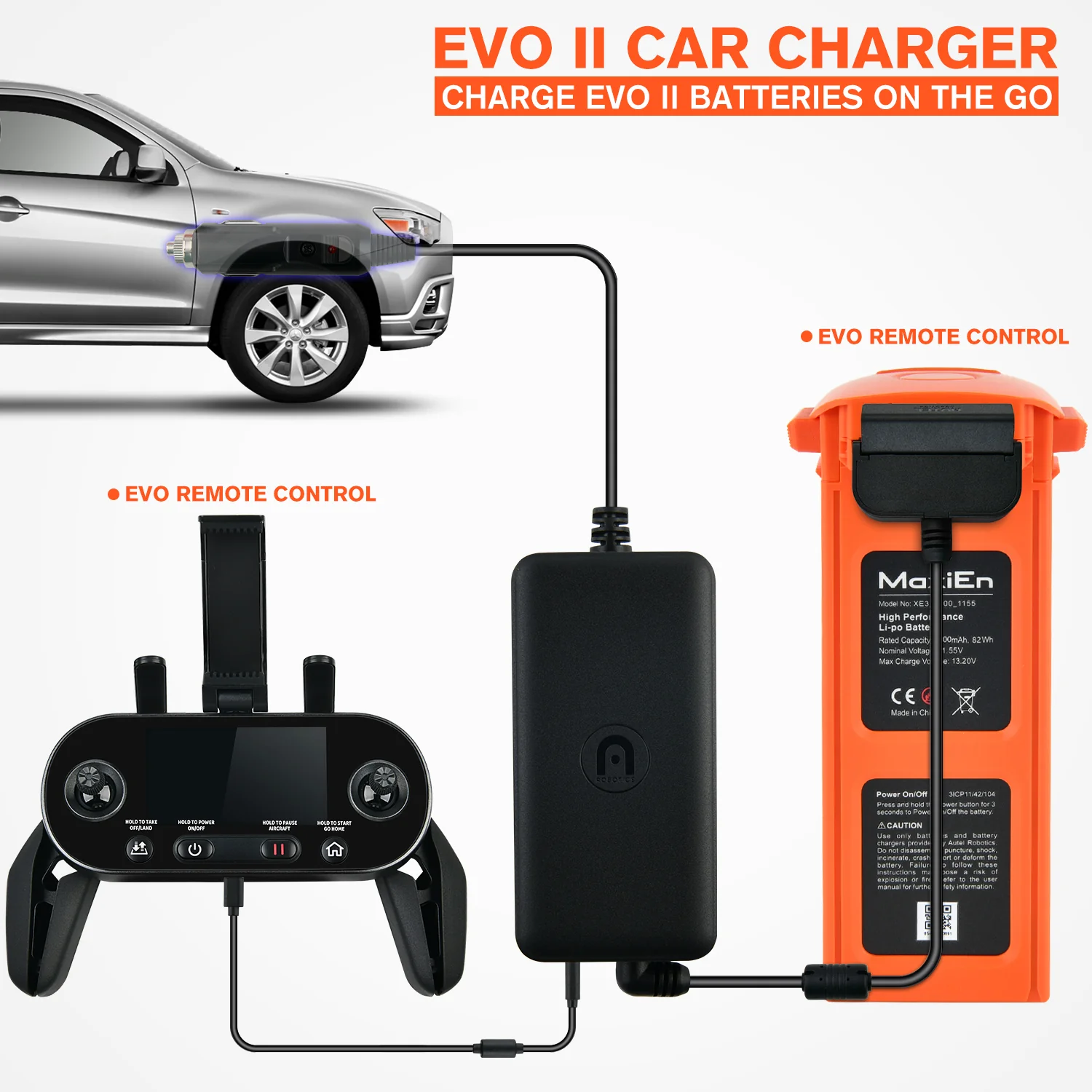 Autel Robotics EVO II Car Charger - Image 5